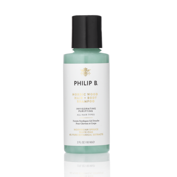 Met Philip B Nordic Wood Hair + Body shampoo 60 ml
